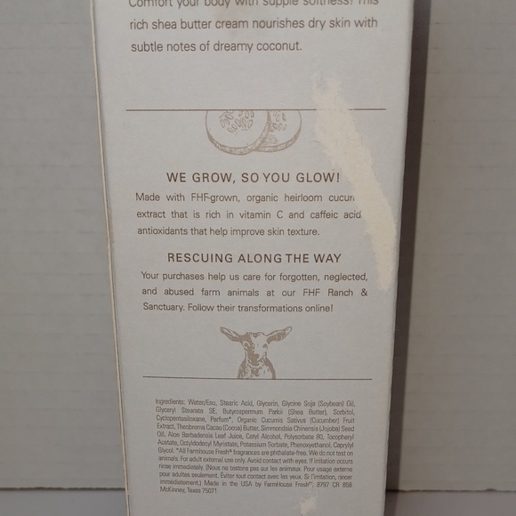 FHF Coconut Cream Shea Butter Skin Care 8fl.oz Pump Bottle - Picture 7 of 11